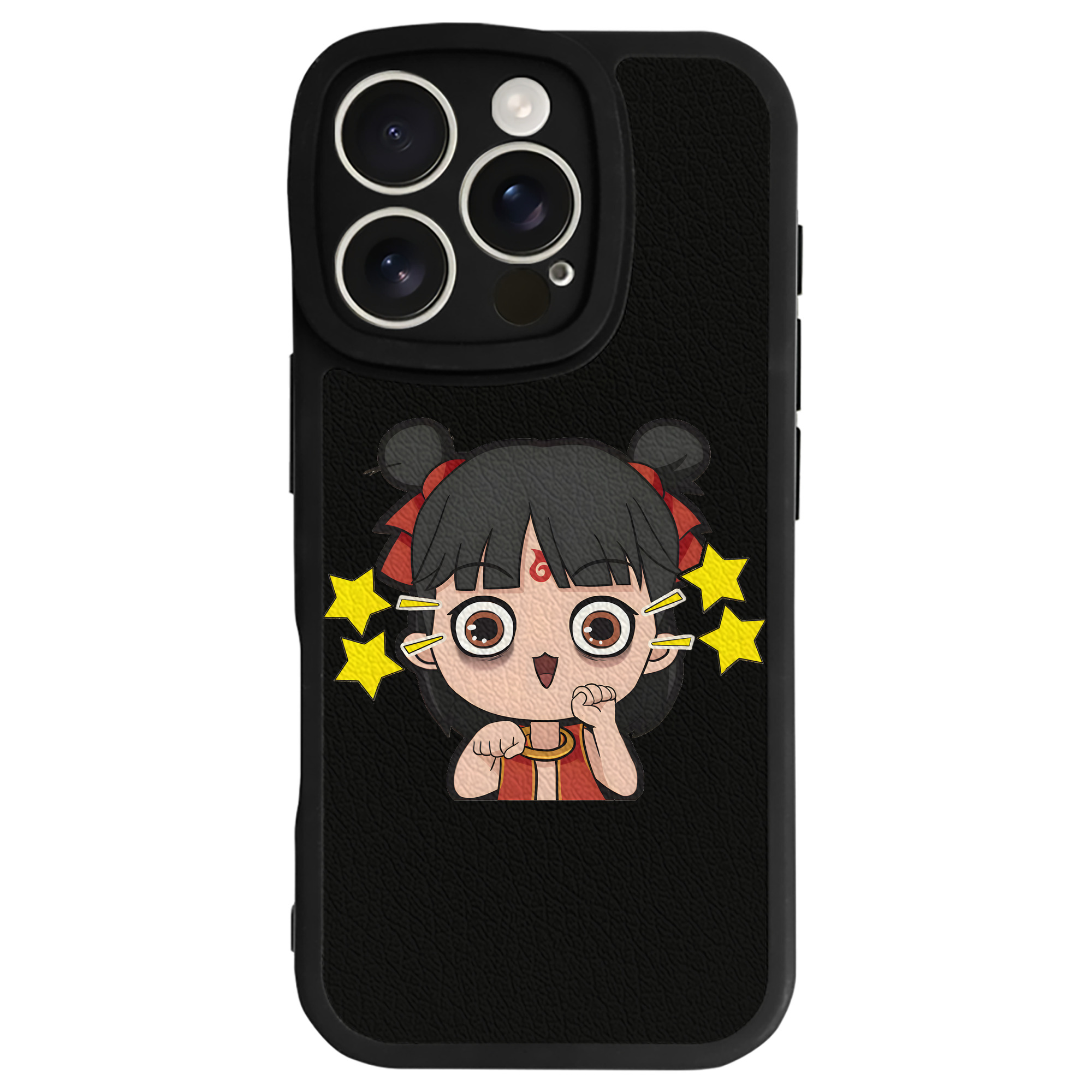 （画像用） Ne Zha 2 ナタ 魔童の大暴れ 【iPhone 16シリーズ対応】シリコンスマホケース（レザー調） 材質：シリコン